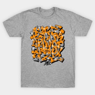 Pac One Graffiti Alphabet 23 T-Shirt